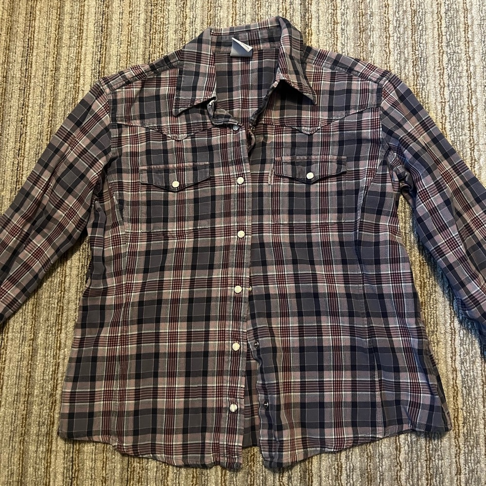 Carhartt Women's Purple Plaid Shirt